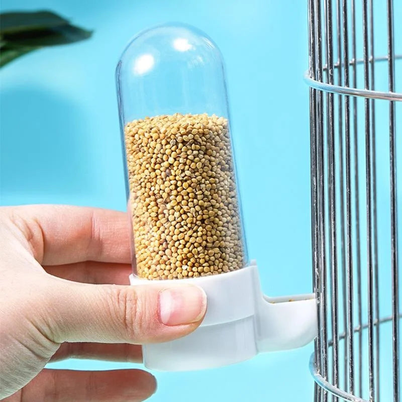 Hanging Pet Feeder Squirrel Parrot Water Dispenser Pet Bird Food Box Cage Accessories Birds Supplies